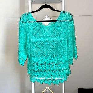 DoubleZero • Green Knit Top